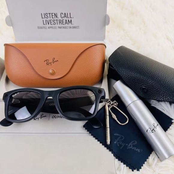 Ray-Ban Black Mate Sunglasses with Case